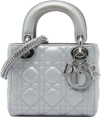Dior Pre-owned Dior Mini Iridescent Lambskin Cannage Lady Dior Ladies N9JZ81NY5HVKYXIC