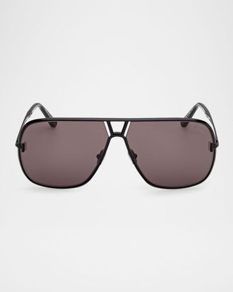 Tom Ford Men & apos;s Stavros Acetate Square Sunglasses