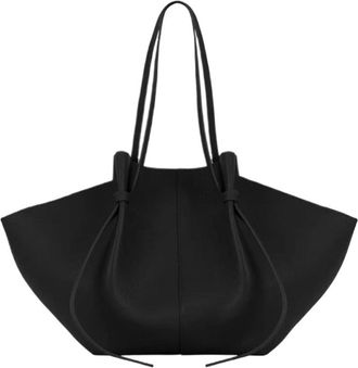 Generic Compatible For leather womens handbag large capacity shoulder bag wing shaped storage shopping(Midnight Blue)