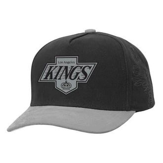 Mitchell & Ness Mens Mitchell & Ness Black/Silver Los Angeles Kings May Flowers Pro Crown Adjustable Hat at Nordstrom