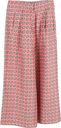 Etro Etro Bedrukte Cropped Twill Broek met Wijde Pijpen in Multicolor Zijde