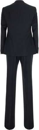Emporio Armani Mens Tuxedo Two-Piece Black Wool Suits