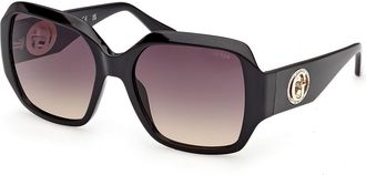 Guess GU00283 01B Womens Sunglasses Black Size 57