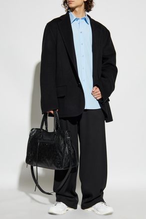 Balenciaga Classic Shirt, Mens, Blue