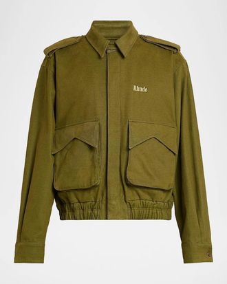 424 Logo Cotton Pilot Jacket