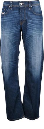 Diesel Blue Cotton-Blend Markee Straight-Leg Jeans