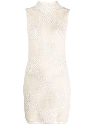 Casablanca Maxi-jurk verfraaid met pailletten - Beige