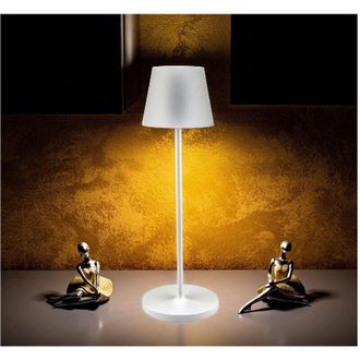 Trade Shop Trade Shop Traesio - Trade Shop - Lampada Por Tavolo Senza Fili Led Bianca Dimmerabile Touch Luce Bianca Calda 2 W