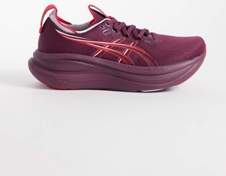 Asics Gel-Nimbus 28 - Sneakers da corsa viola e rosse