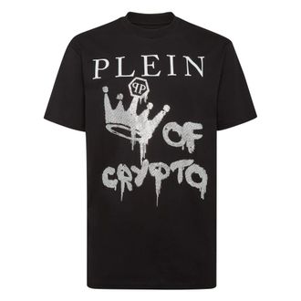 Philipp Plein Heren, Tops, Zwart, Maat: 3XL Katoen