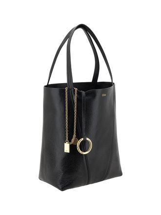 Chlo&eacute; Womens Spin Shoulder Bag Black Calf Leather Bos Taurus