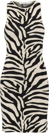 Gestuz Tijgerprint Bodycon Jurk - Dames - Korte kleedjes - Zwart - S - Kleedjes