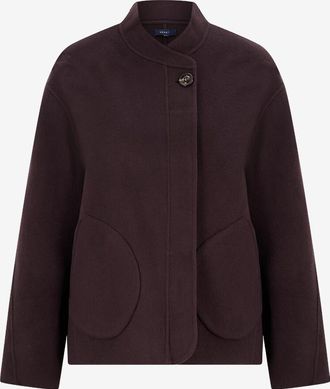 SOEUR Boxy-Kurzmantel aus Wolle Windsor