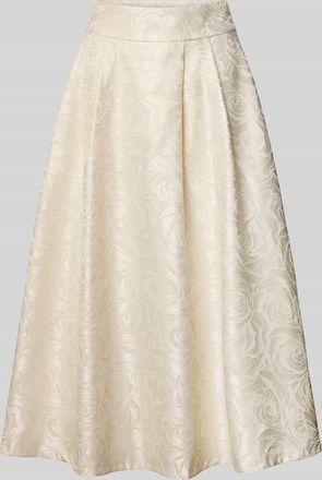 Rinascimento Rinascimento Midirock aus Satin mit Eingrifftaschen in Weiss, Gr&ouml;&szlig;e XL