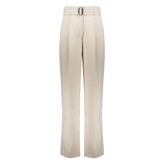 Moorer Dames, Broeken, Beige, Maat: XS Katoen