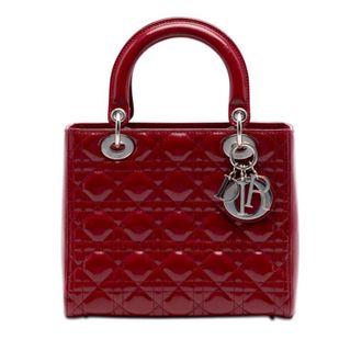 Dior Pre-owned Dior Medium Patent Cannage Lady Dior Ladies 2Q8EMSE78IOLGBZ0
