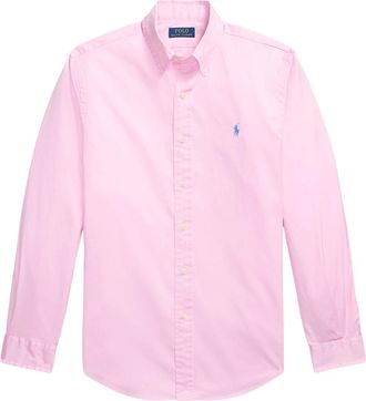 Ralph Lauren Custom-Fit Oxford Shirt - Heren - Casual Overhemden - Roze - L - Katoen - Overhemden