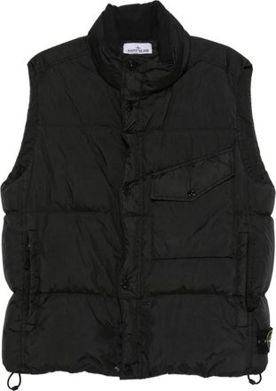 Stone Island Black Quilted Down Vest