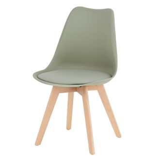 Koketto Home Silla n&oacute;rdica color menta con patas de roble