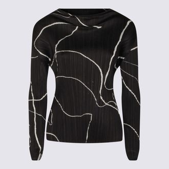 Pleats Please Issey Miyake Black Top