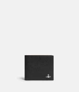 Vivienne Westwood Man. Billfold Wallet Faux Leather Black One Size Men