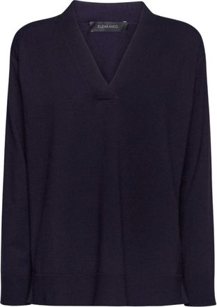 Elena Miro Dames, Truien, Blauw, Maat: S