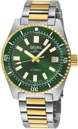 Gevril Group Atlantic Avenue Automatic Bracelet Watch in Two-Tone Silver/Gold at Nordstrom Rack