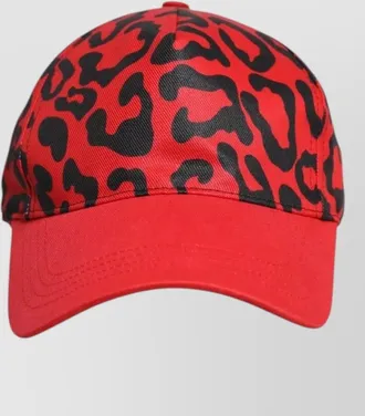 Dolce & Gabbana cotton leopard print baseball cap
