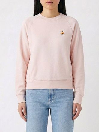 Maison Kitsun&eacute; Felpa a girocollo in cotone con logo