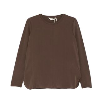 Max Mara Lange Mouwen Tops - Dames - Tops - Bruin - Maat: XL
