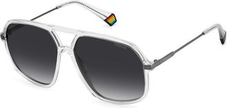 Polaroid Transparante Plastic Zonnebril