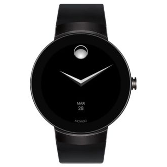Movado Unisexs Connect Black Dial Watch