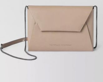 Brunello Cucinelli na leather clutch bag