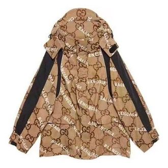 Gucci x Balenciaga The Hacker Project Jumbo GG Jacket Beige Ebony 676426-ZAH7K-9692