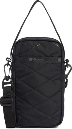 LeSportsac Mini Phone Crossbody Bag in Black Cross Deboss at Nordstrom Rack