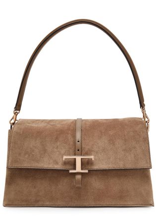 Tod's Suede Shoulder bag - Light Brown - One Size