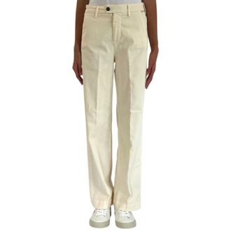 Roy Rogers Broeken, Dames, Beige, W25, Katoen, Pantalone Lais