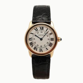 Cartier Pre-owned Cartier Ronde Solo De Cartier Silvered opalined Dial Ladies Watch W6700355