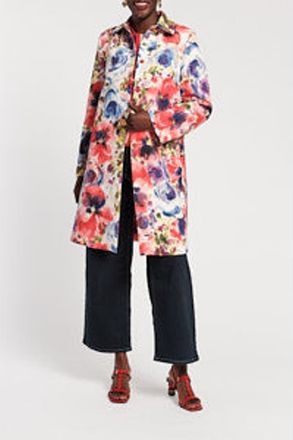 Frances Valentine Balmacaan Super Bloom in Pink/purple/multi at Nordstrom, Size X-Large