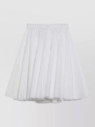 Ami cotton skirt full silhouette pleated design