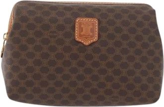 Celine Pre-owned Clutches, female, Brown, Size: ONE SIZE Pre-owned Macadam pochette
