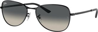 Ray-Ban Grey Gradient Pilot Unisex Sunglasses RB3733 002/71 59