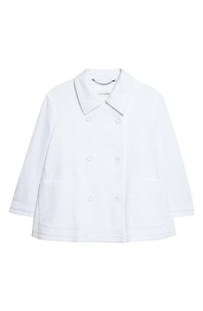 Altuzarra Hayden Double Breasted Jacket in Optic White at Nordstrom, Size 12 Us