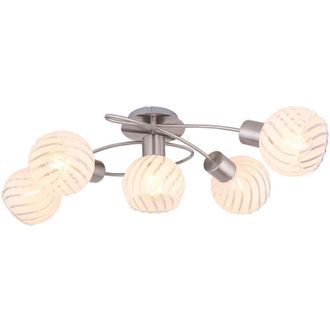 Globo Lighting Plaf&oacute;n - Willy - N&iacute;quel - Metal - E27 - 54025-5