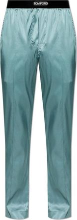 Tom Ford Silk Pajama Pants - Heren - Pyjama - Blauw - L - Nachtkleding