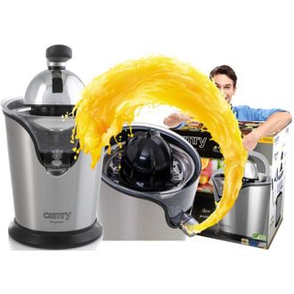 Fabrilamp Fabrilamp - Camry Cr 4006 Exprimidor El&eacute;ctrico De Brazo Palanca, Exprimidor De Naranjas Y C&iacute;tricos, 2 Conos De Diferente Tama&ntilde;o, Sistema Antigoteo, Fi