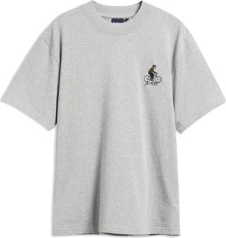 Barbour T-shirt Oversize Trussford Bicycle - - Tops - Uomo - Grigio - S
