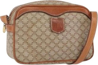 Celine Pre-owned Cross Body Bags, female, Beige, Size: ONE SIZE Pre-owned Canvas Crossbody Bag