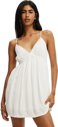 Cotton On Womens Sara Babydoll Mini Dress in White at Nordstrom, Size 10