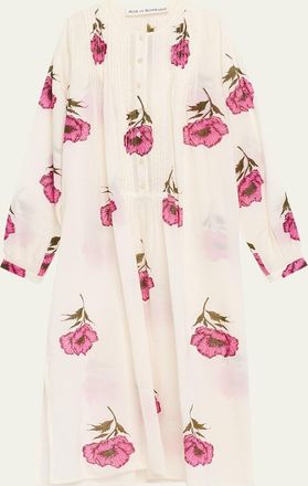 Alix of Bohemia Nyxe Fuchsia Poppy Midi Dress